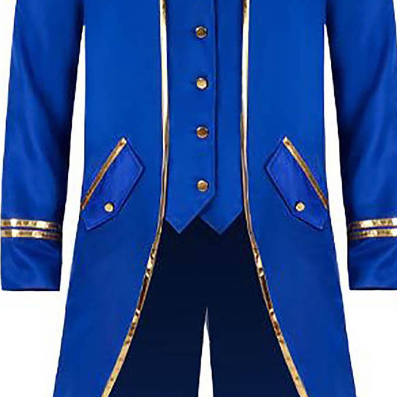 Men's Retro Tuxedo Jacket - Fall Halloween Costume - XXL, Blue