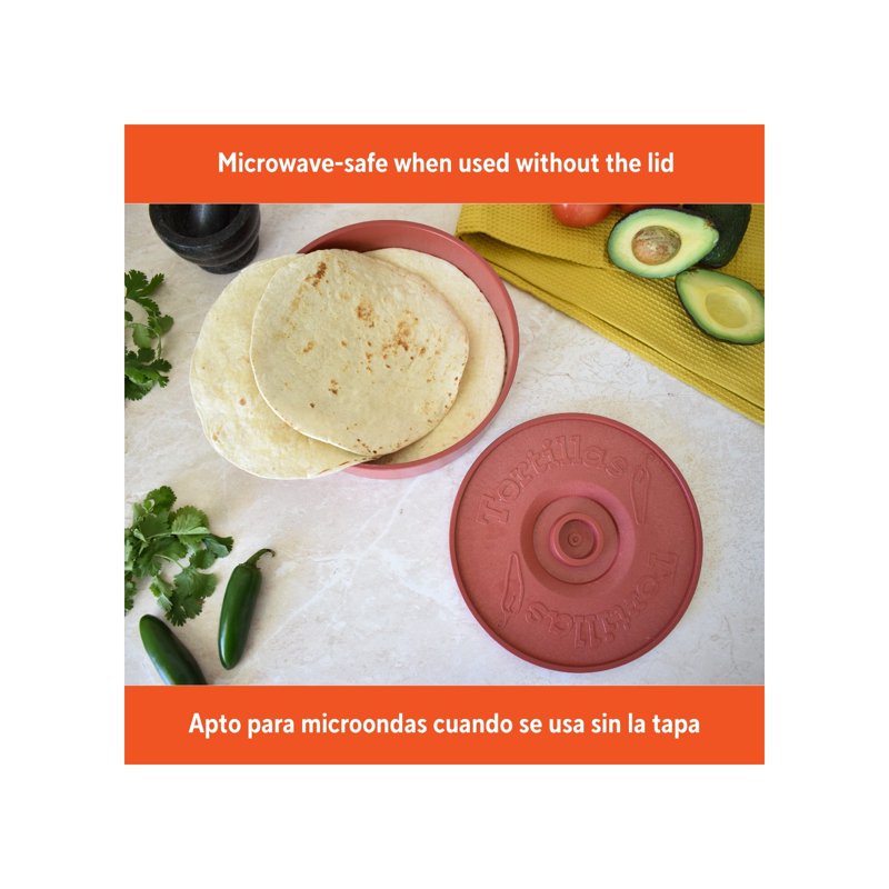 8-Inch Terracotta Tortilla Warmer - Single