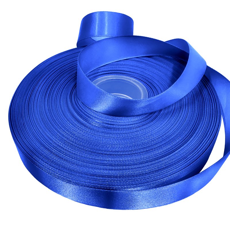 Royal Blue Double Faced Satin Ribbon - 7/8" x 100 Yards - Gwen Studios