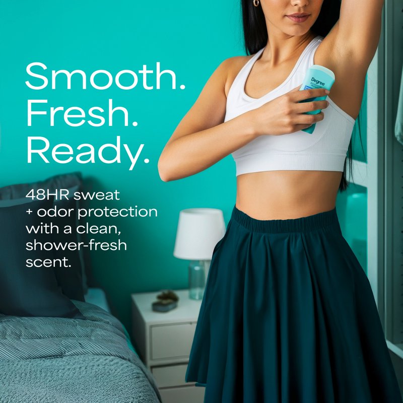 Antiperspirant Deodorant for Women, Shower Clean Scent, 2.6 oz (Pack of 3)
