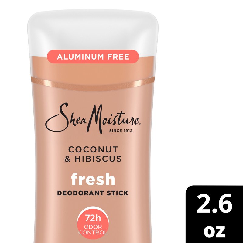 Coconut & Hibiscus Deodorant Stick - 72-Hour Odor Control, Aluminum-Free