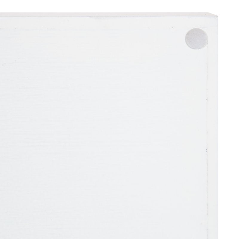 Decorative Tray - 10x24 Chic White & Silver Accent Tray