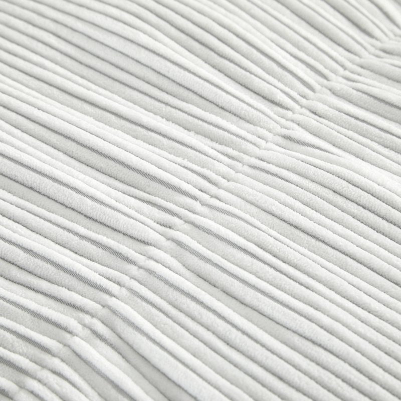 Mainstays Vanilla Dream Ribbed Corduroy Floor Cushion - 20x20 Inch, Decorative Lounge Pillow
