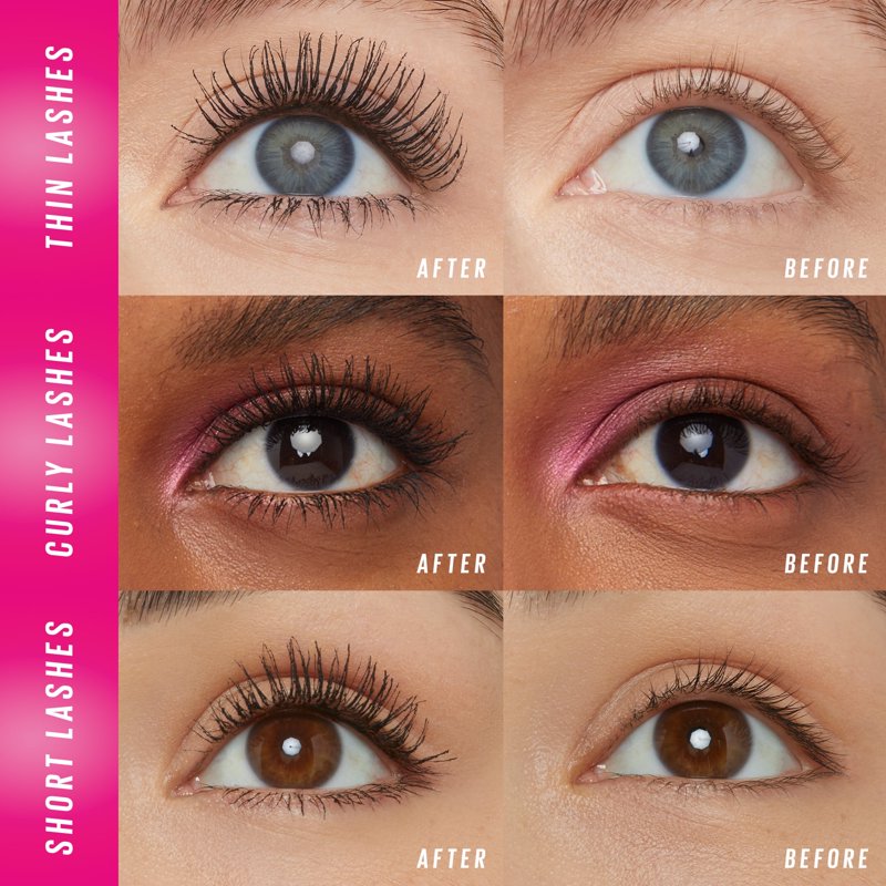 Volumizing Washable Mascara with Pro-Vitamin B5, 360° Flare Brush, 0.33 oz
