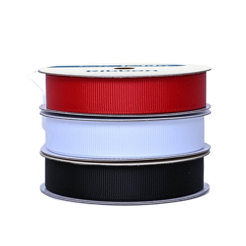 Red Grosgrain Ribbon - 7 Yards Craft Trim for Hair, Gift Wrap & Decor