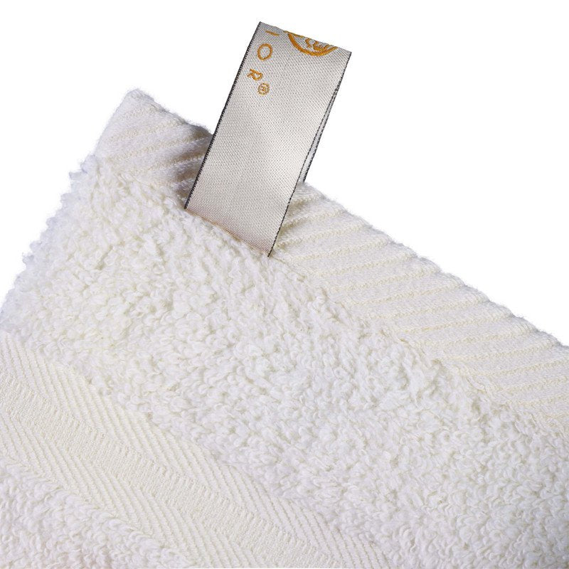 Ivory 9-Piece Cotton Towel Set - Quick Dry, Zero Twist, Plush & Absorbent