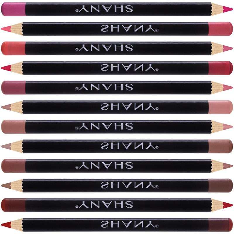 Matte Lip Liner Pencil Set - 12 Piece Long-Lasting Vegan Makeup Collection