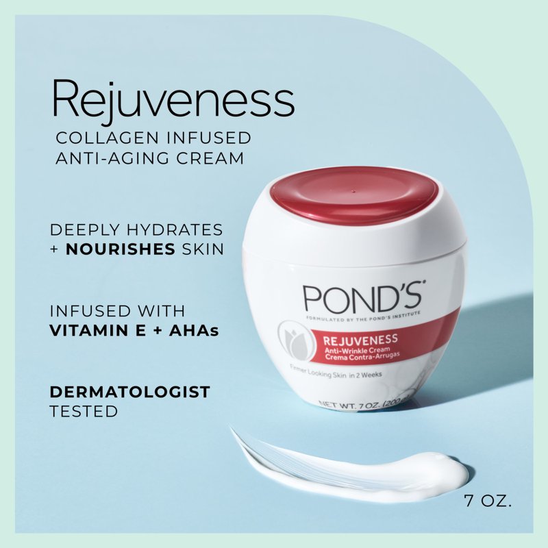 Rejuveness Anti-Aging Face Cream with Collagen & AHA – 7 oz