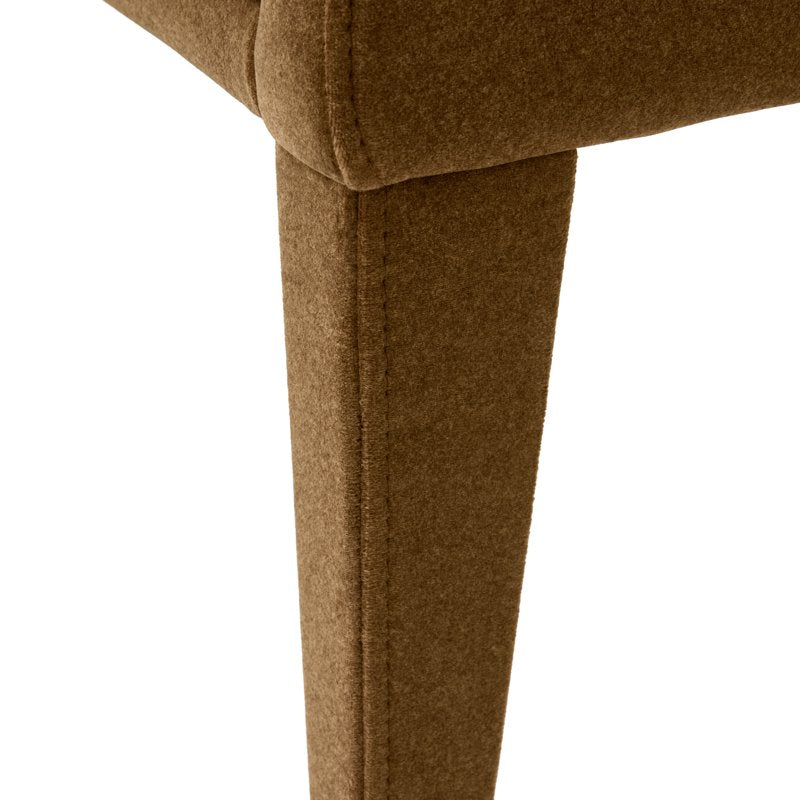 Upholstered Dining Bench - Tobacco - Modern Windsor Design