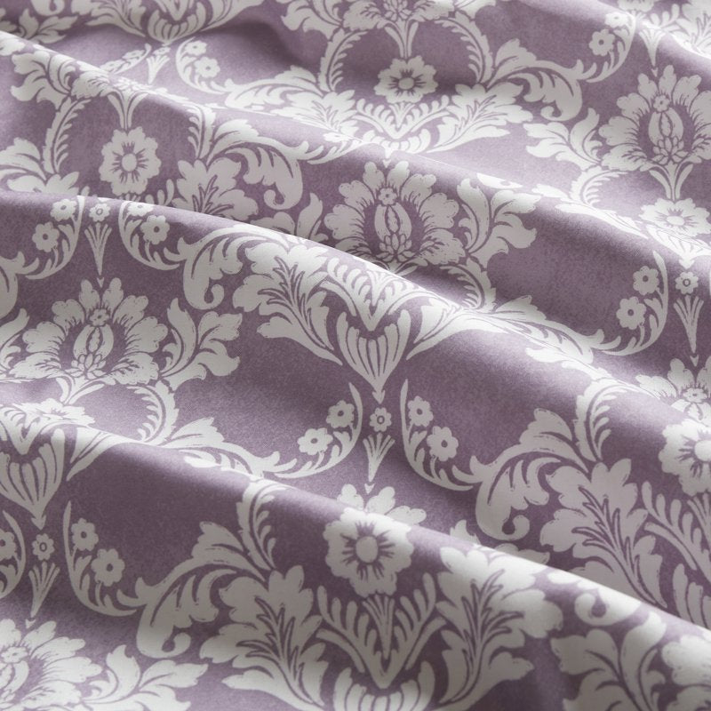 Mainstays Microfiber Body Pillowcase - Damask Medallion Purple 20 x 52 Inches