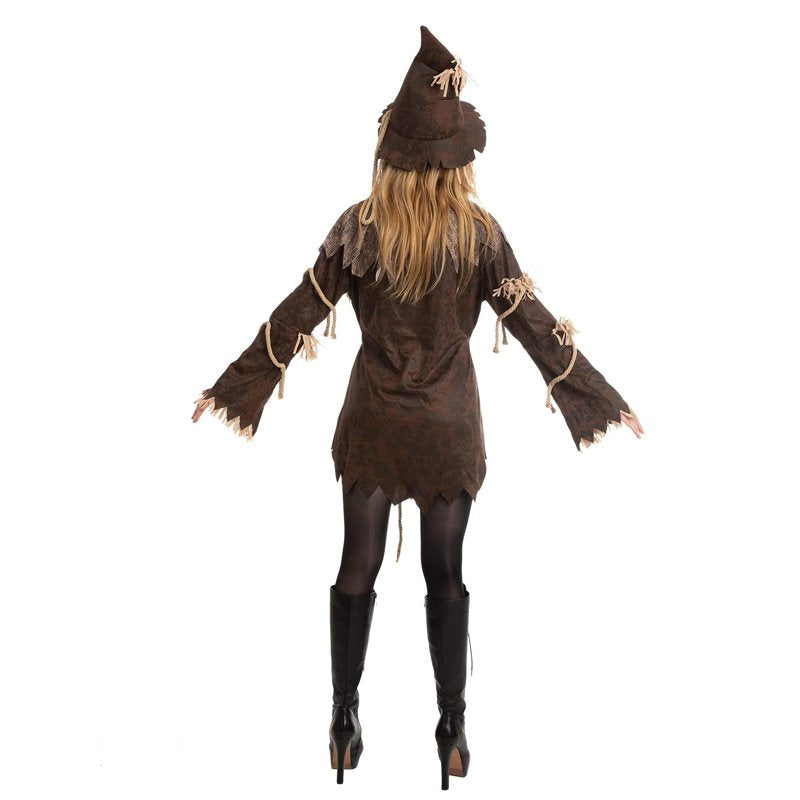 Adult Women Scary Scarecrow Costume S Halloween Dress Up Cosplay