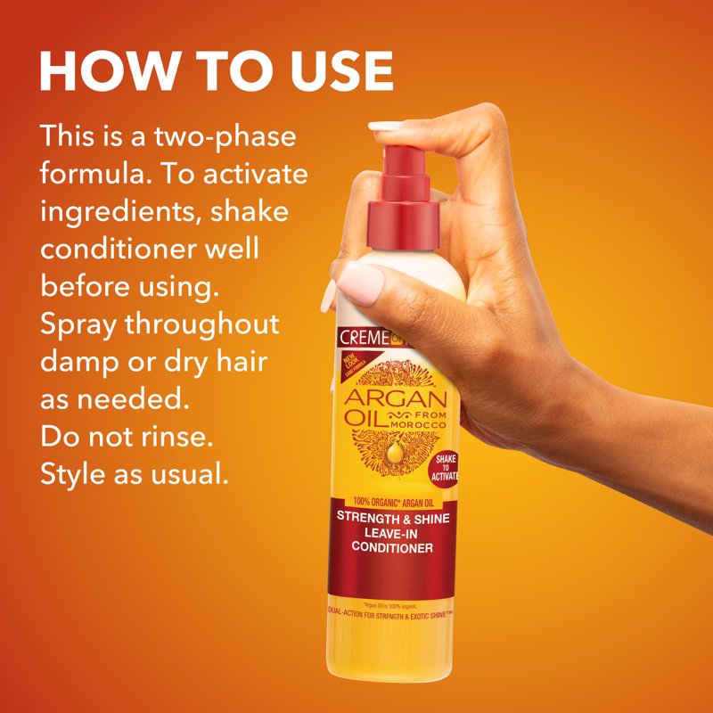 Argan Oil Leave-In Conditioner - Anti-Breakage Moisturizer, 8.45 fl oz
