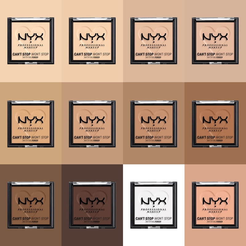 Mattifying Pressed Powder - Long Lasting Oil-Absorbing Face Makeup