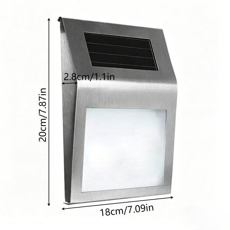 Solar House Number Light with Address Sign - Waterproof Wall Mount, LED Illuminated, Variation H