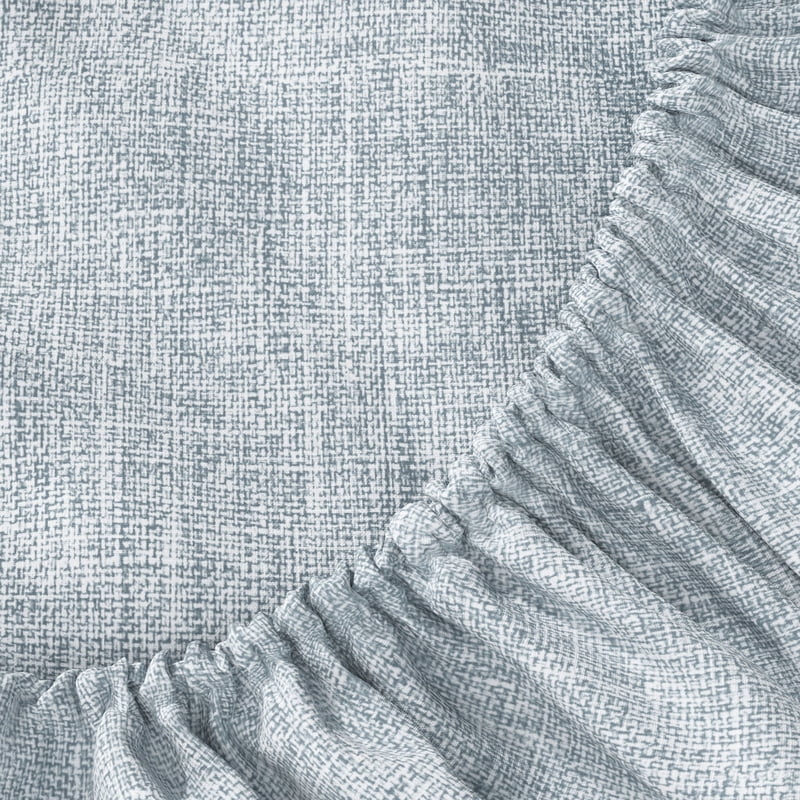Kids Queen Bed Sheet Set - 100% Cotton Percale, Blue, 4 Pieces