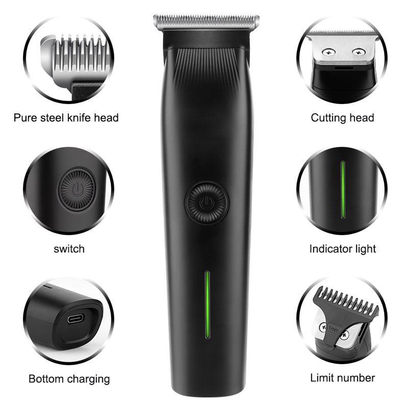 Beard Trimmer & Grooming Kit - 3 in 1 Hair Clippers for Face, Nose, Ear