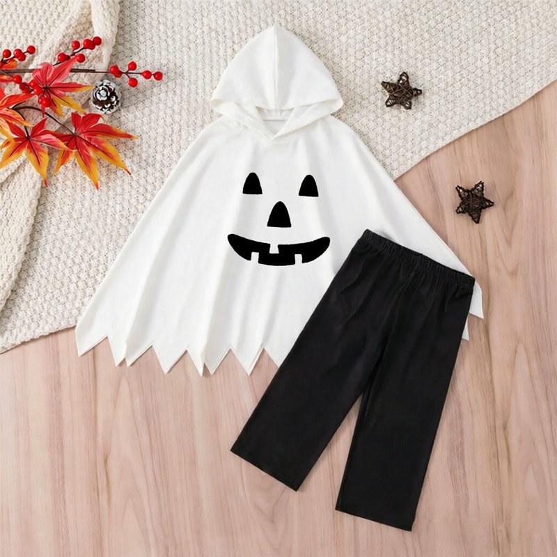White Boys Halloween Costume Sets with Cape and Pants - 18-24 Months, Cute Casual Outfit