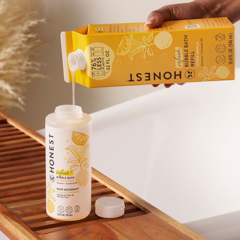 Citrus Vanilla Bubble Bath Refill - 32 fl oz Eco Carton