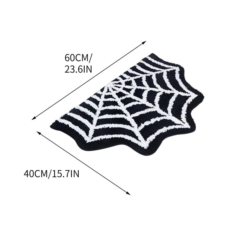 Halloween Floor Mat 40x60cm A - Plush Soft Absorbent Non-slip Rug for Fall Home Decor