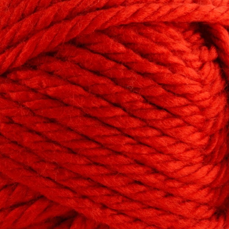 Super Bulky Acrylic Yarn - Cincinnati Red, 6 oz, 162 yd, Knitting & Crochet