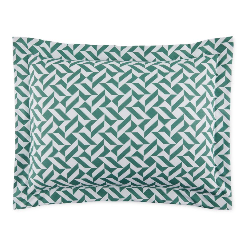 Twin XL Reversible Bed-in-a-Bag Bedding Set with Sheets - Green Geo
