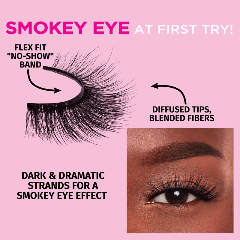 Soft & Smokey False Eyelashes - 2 Pairs for Dramatic Looks