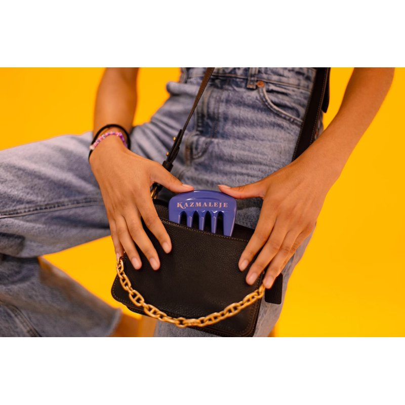 Wide Tooth Hair Pick Comb for Volume & Detangling - Travel Size