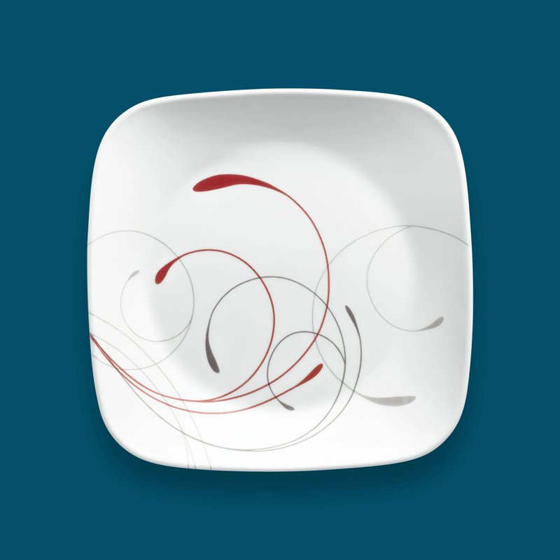 Square 9" Salad Plates - 2 Pack, Corelle Splendor Design