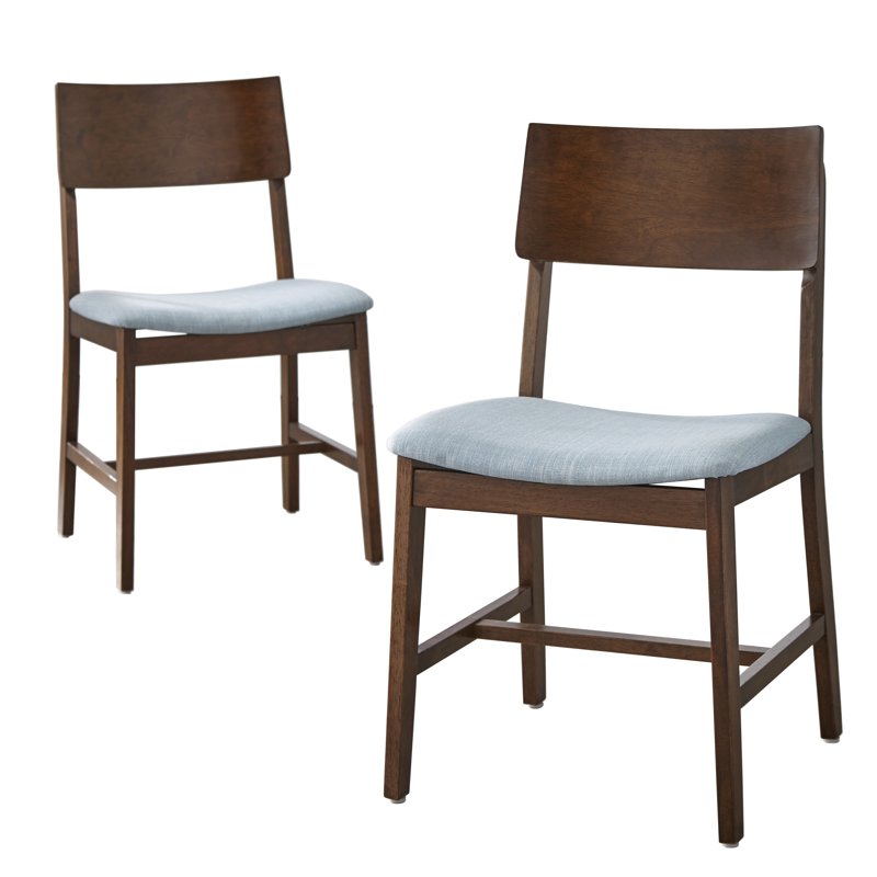 Mid Century 4-Piece Dining Set with Bench - Blue