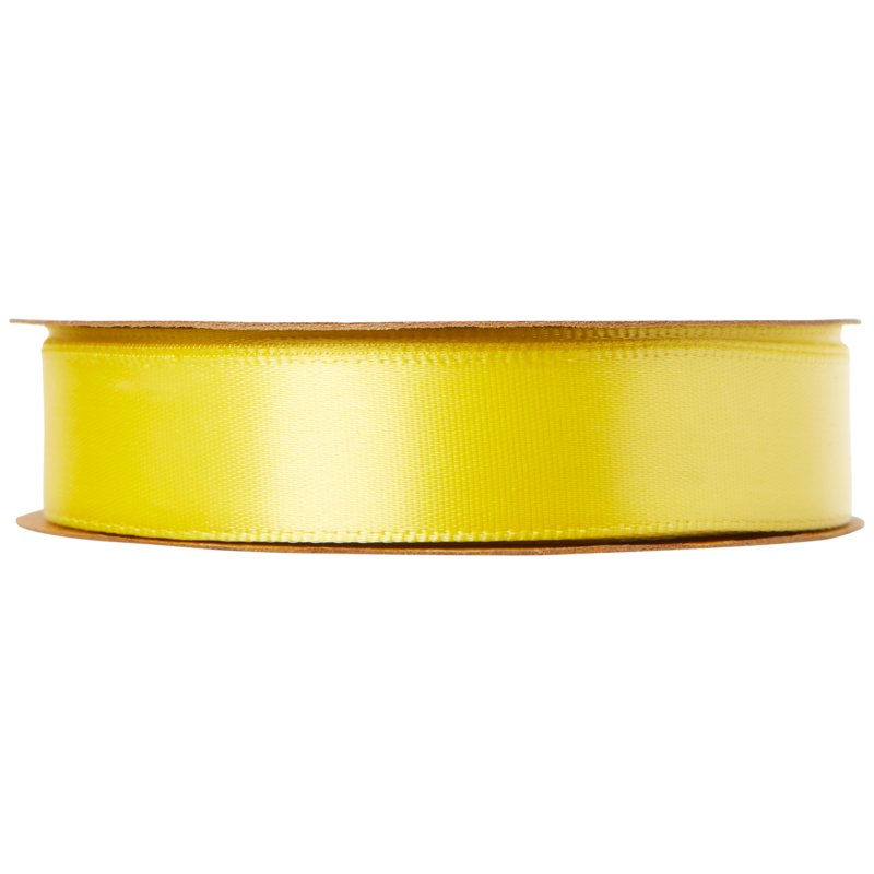 Lemon Yellow Polyester Ribbon - 3.12 x 0.62 Inches Craft Trim - Offray