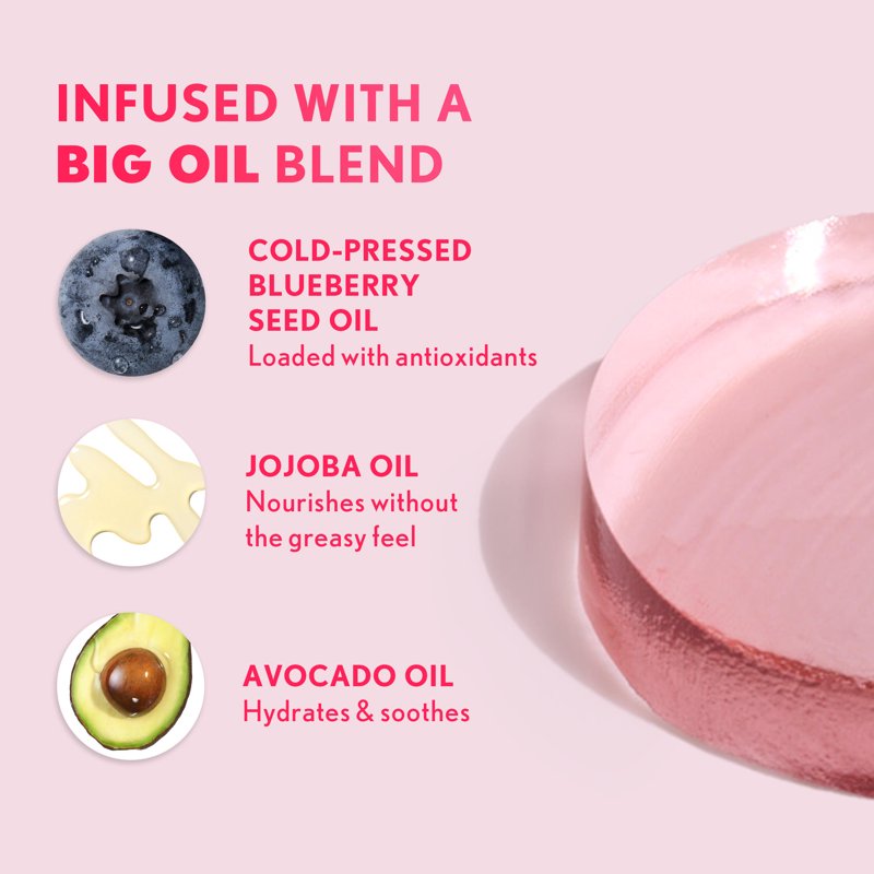 Hydrating Lip Oil Stick - Sheer Tinted Balm with Squalane & Fruit Oils