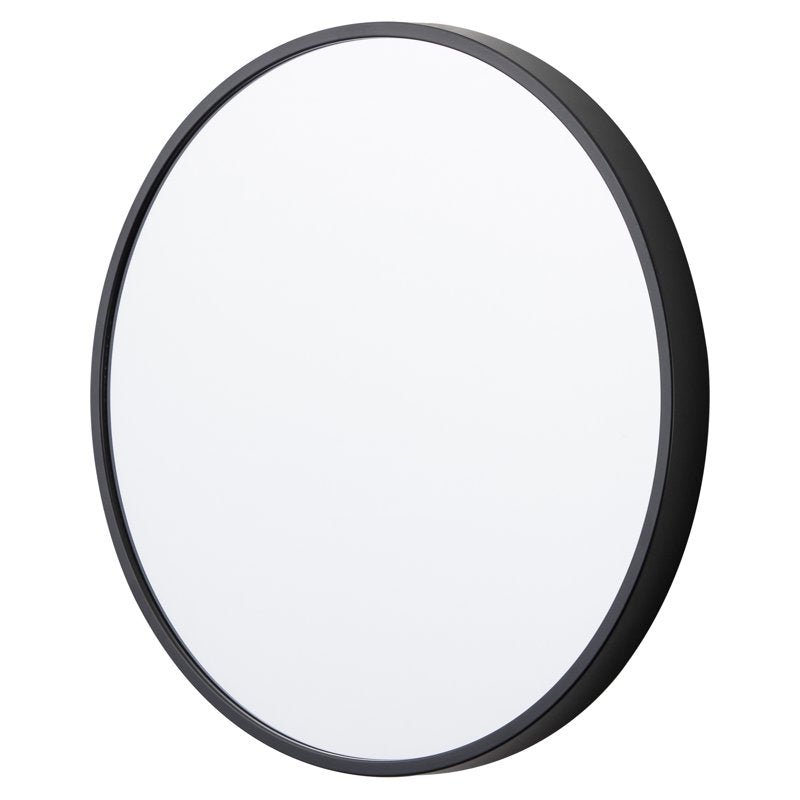 3-Pack 10-Inch Black Round Wall Mirrors - Modern Decor Set with Thin Frames - Indoor Home & Living