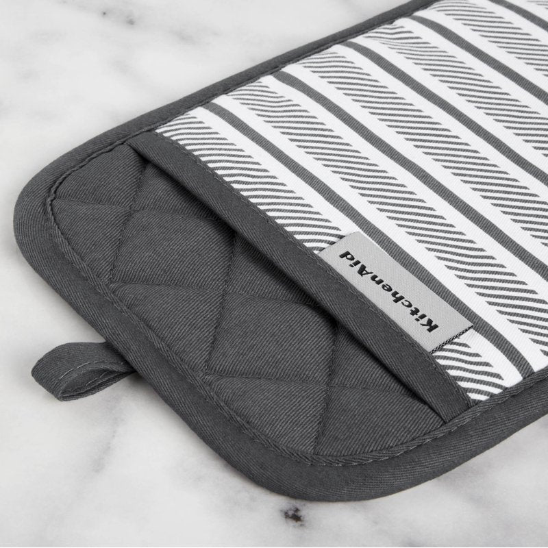 Pot Holders 2-Pack Set - Charcoal Grey, 7"x10"