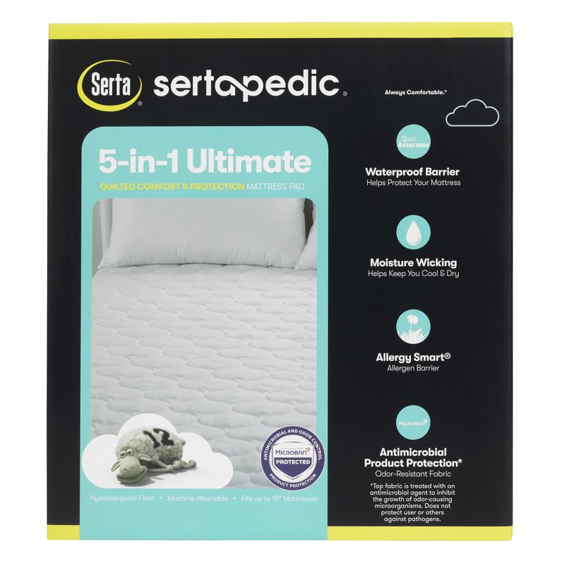 Twin Mattress Pad with Waterproof & Hypoallergenic Protection - Quilted Comfort