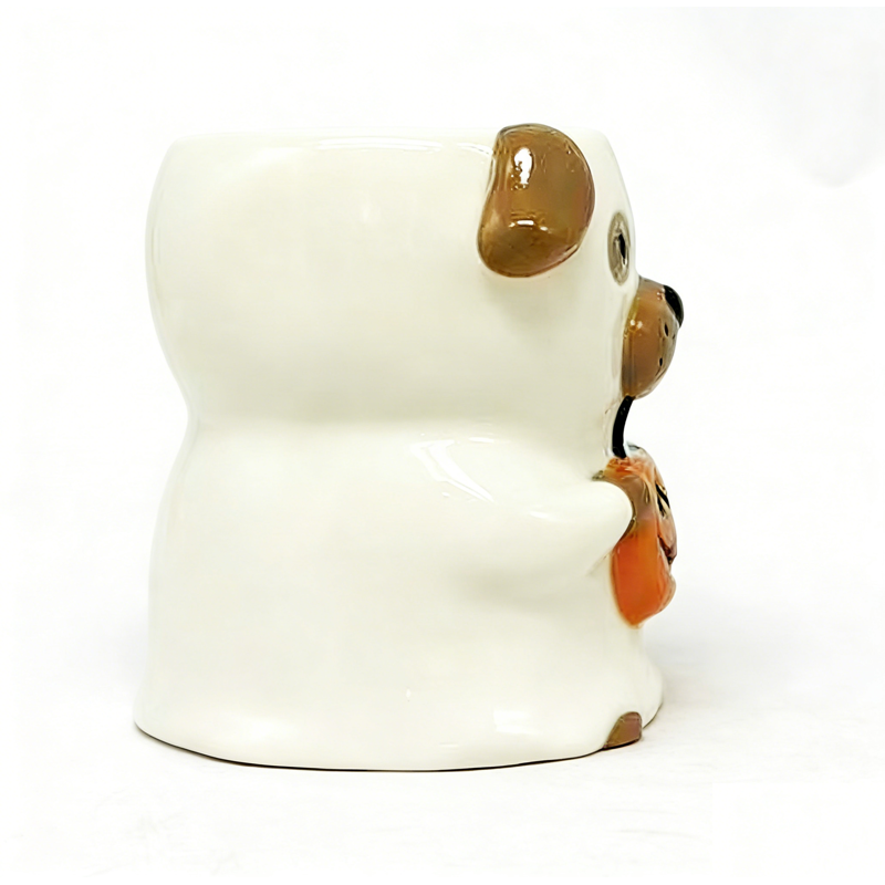 Halloween Ghost Dog Ceramic Mug 2-Pack - 14.88 oz, Festive Coffee Cups Variation 2