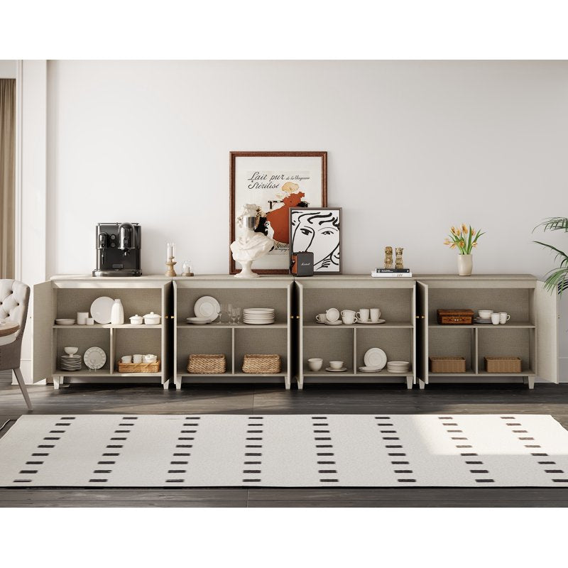 Sideboard Buffet Cabinet with 12 Compartments - 4 Pack