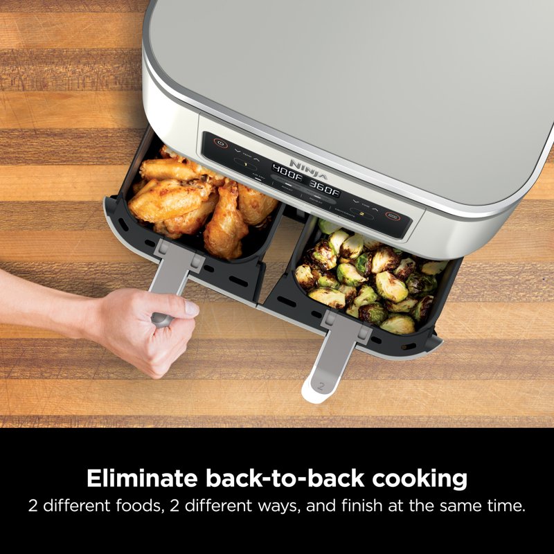 Ninja Foodi 8-Qt DualZone Air Fryer - 4-in-1, Dove