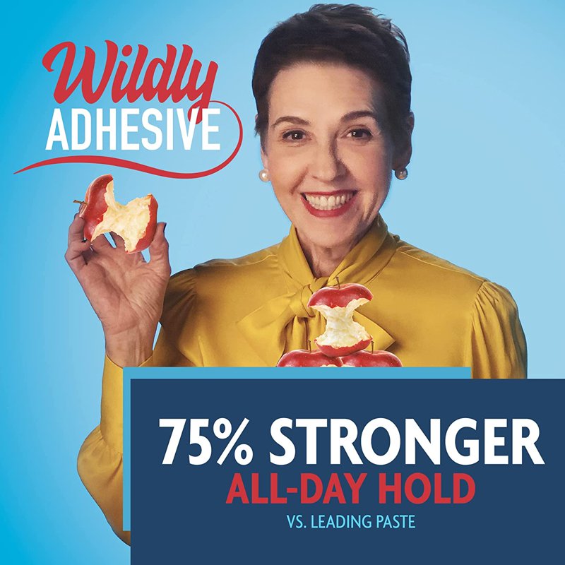 Denture Adhesive Seals, Zinc-Free Fresh Mint Cushioned Hold, 30 Count
