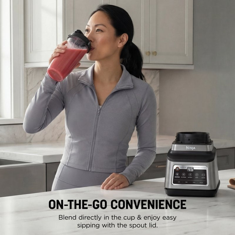 Professional Plus 1400W Kitchen System Blender with Food Processor & Cup