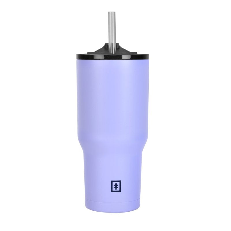 30oz Purple Water Bottle - Triple-Wall Copper Lined, Leak Proof