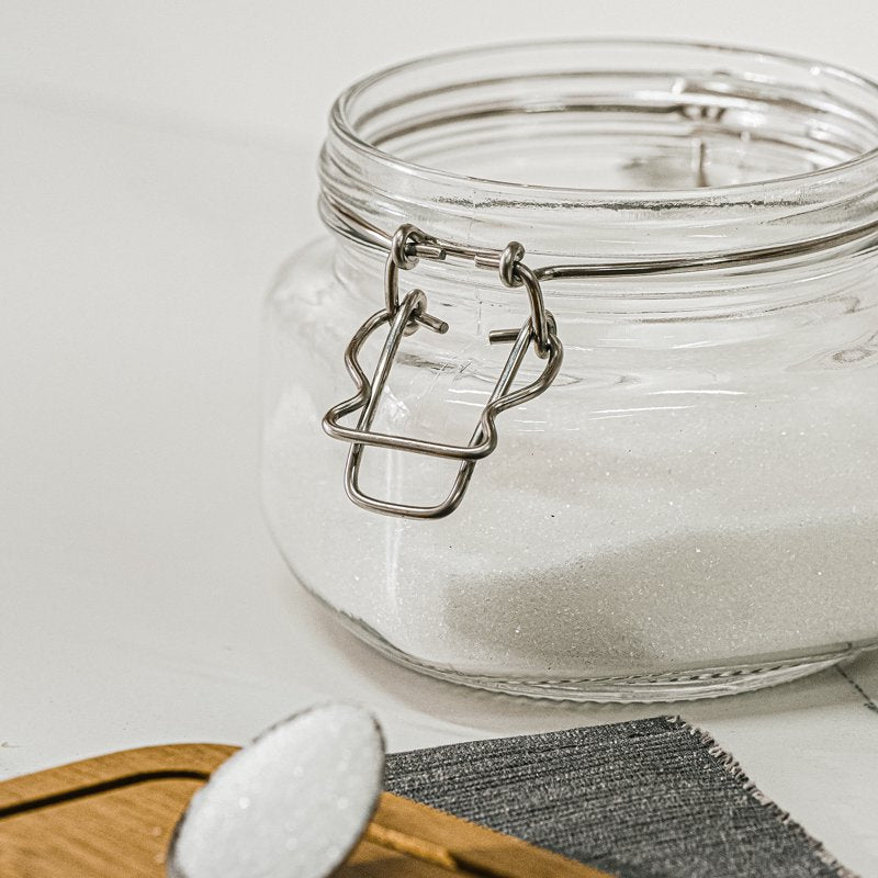 17 oz Airtight Glass Food Storage Jar with Locking Lid - 1