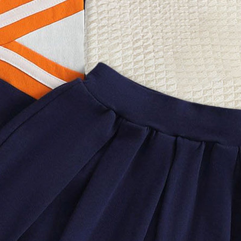 Toddler Girl Cheerleader Outfit Set - Shirt and Skirt Halloween & Sports