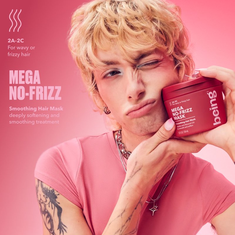 Smoothing Hair Mask for Frizz Control with Jojoba and Almond Oil 354mL