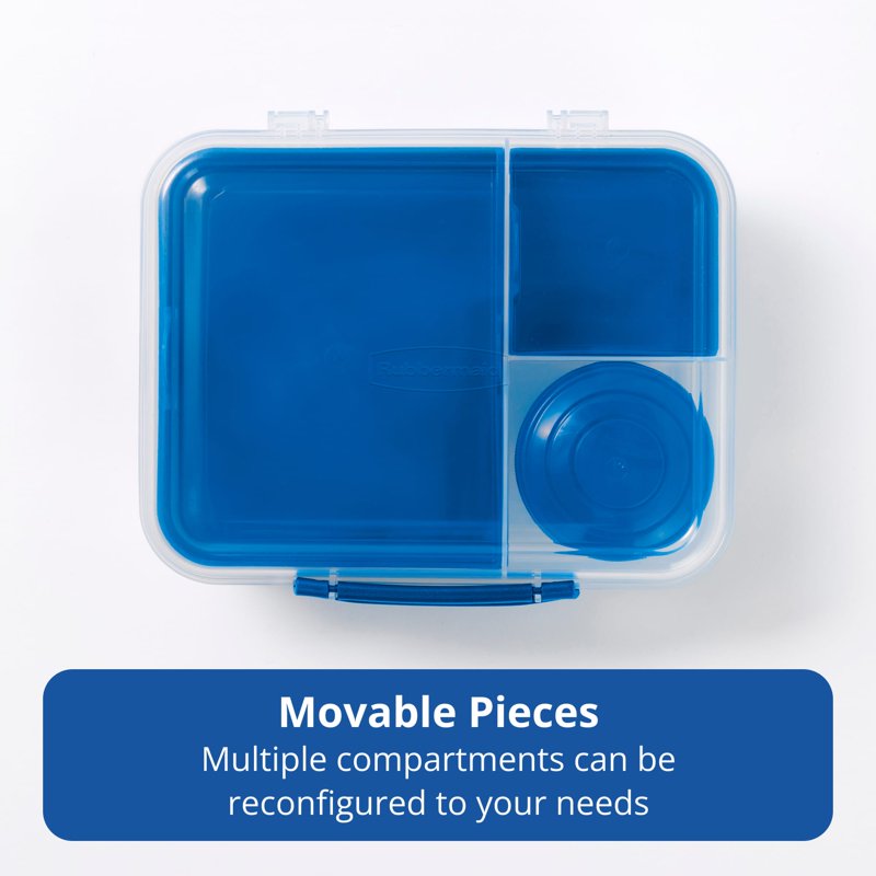 Meal Prep Bento Box 1.74 Qt with Yogurt Pot & Dividers