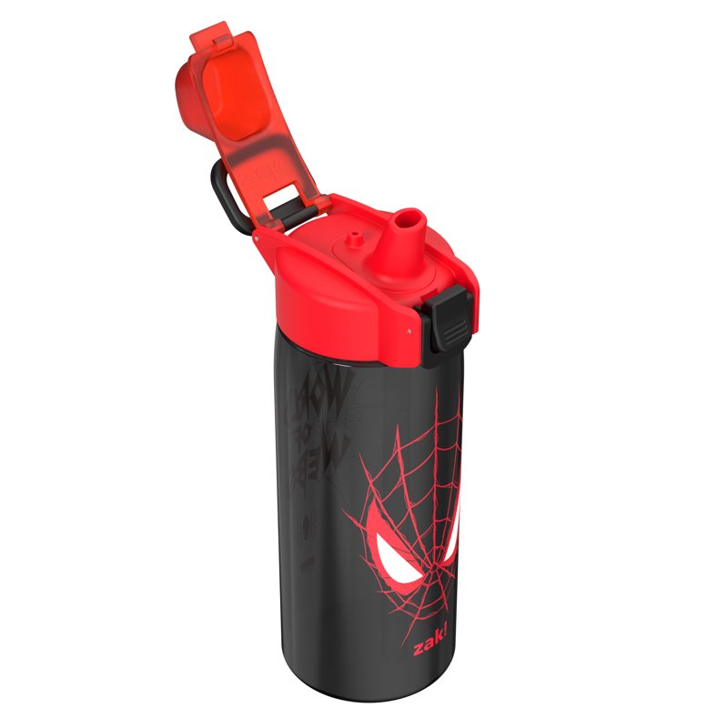 25oz Durable Plastic Water Bottle with Leak Proof Spout - Spiderman Black