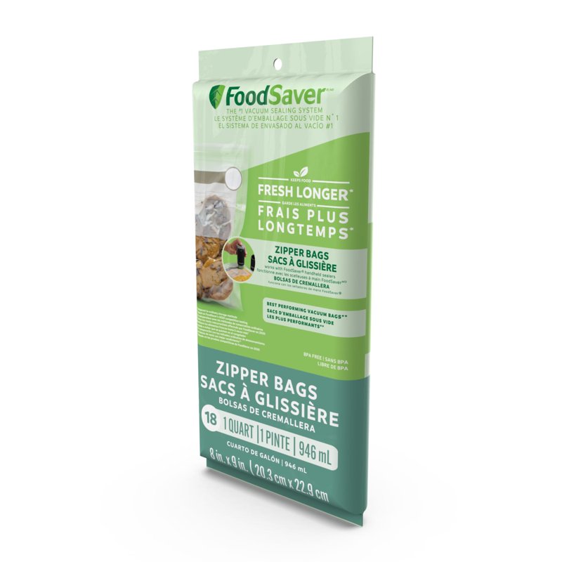 FoodSaver Quart Vacuum Sealer Bags - 18 Count, BPA-Free, 72 Pack