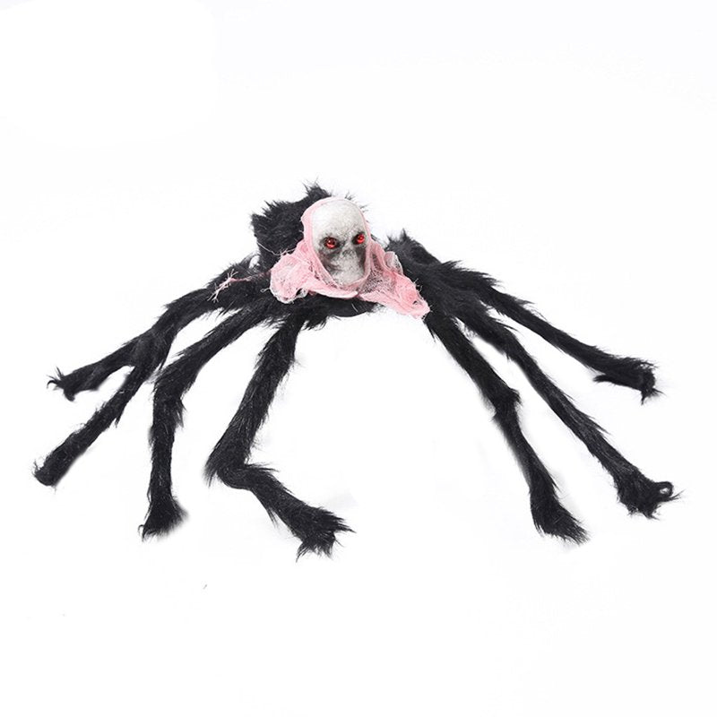 Red Halloween 30-Inch Large Spider with Skeleton Face Yard Decor for Indoor Outdoor Haunted House Party - Variation of THIS listing