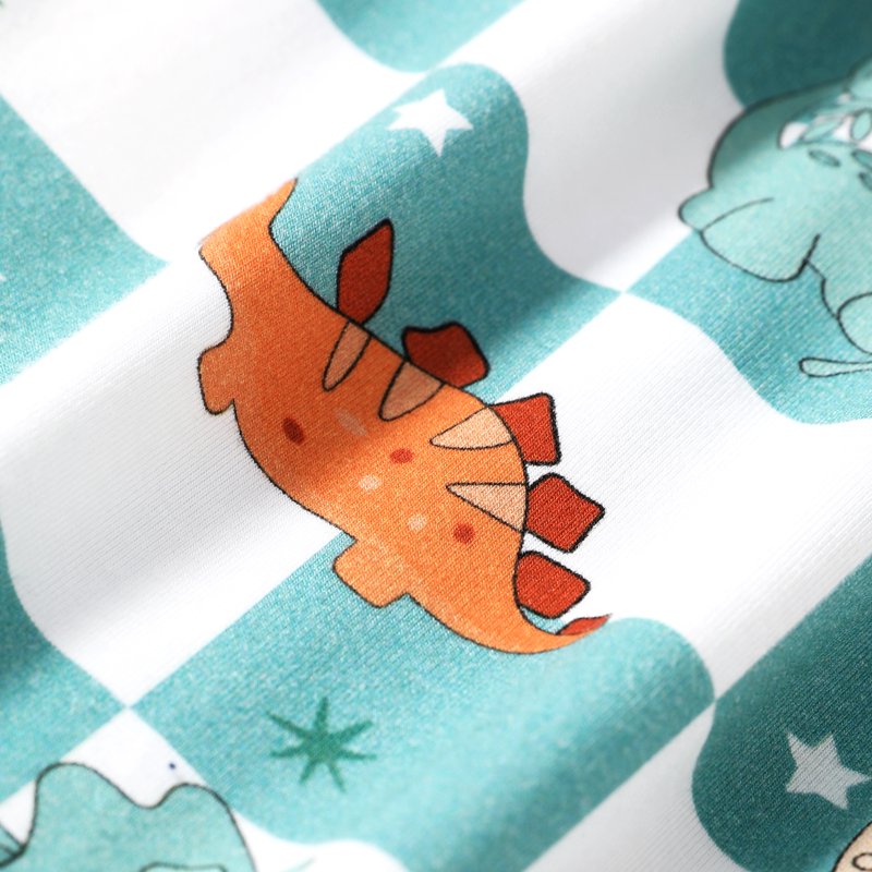 Baby Boy Pajamas 2-Pack Zip Sleep N Play Dinosaur Blue 6-9 Months - Bamboo Viscose