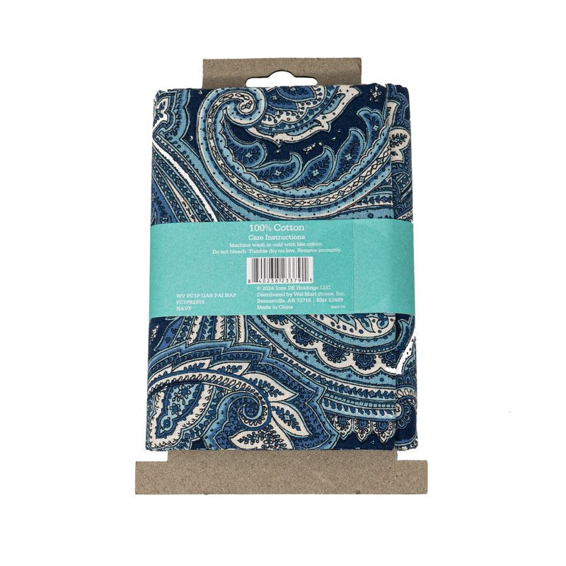 Cotton Quilt Fabric - Navy Paisley Print, 1 Yard - Variation of THIS listing