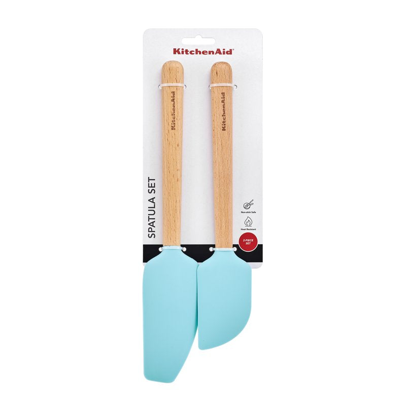 Silicone Mixing Spatula and Scraper Set - Mineral Water